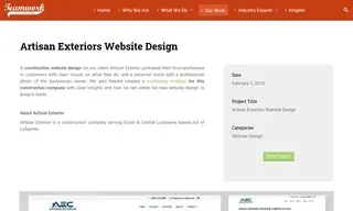 Preview of the Artisan Exteriors Case Study