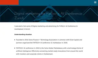 Preview of the FinTech+ AI Conference & marketplace Case Study