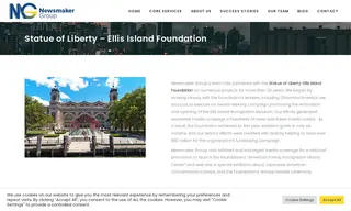 Preview of the The Statue of Liberty - Ellis Island Foundation Case Study