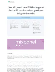 Preview of the Mixpanel Case Study