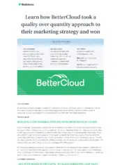 Preview of the BetterCloud Case Study