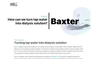 Preview of the Baxter Case Study