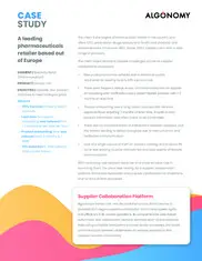 Preview of the Leading European Pharmaceuticals Retailer Case Study