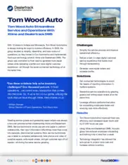 Preview of the Tom Wood Automotive Group Case Study