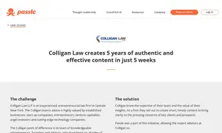 Preview of the Colligan Law LLP Case Study