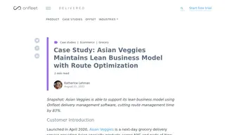 Preview of the Asian Veggies Case Study