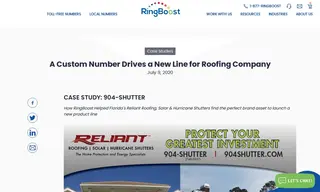 Preview of the Reliant Roofing, Solar & Hurricane Shutters Case Study