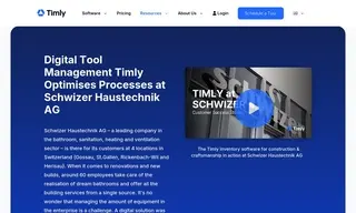 Preview of the Schwizer Haustechnik AG Case Study