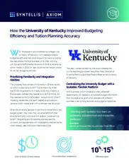 Preview of the University of Kentucky Case Study