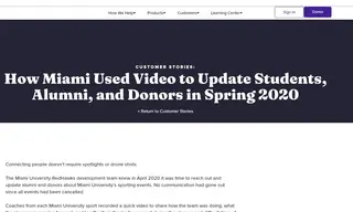 Preview of the Miami University Case Study