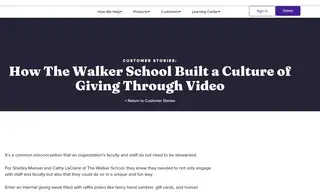 Preview of the The Walker School Case Study