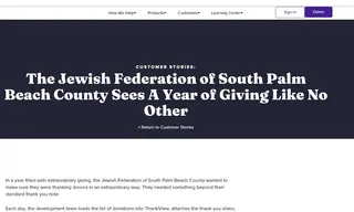 Preview of the Jewish Federation of South Palm Beach County Case Study
