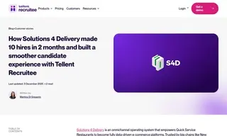 Preview of the Solutions 4 Delivery Case Study