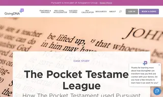 Preview of the The Pocket Testament League Case Study