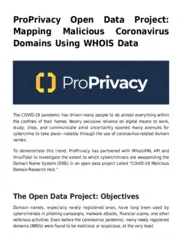 Preview of the ProPrivacy Case Study