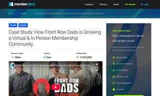 Preview of the Front Row Dads Case Study