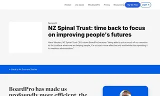 Preview of the New Zealand Spinal Trust Case Study