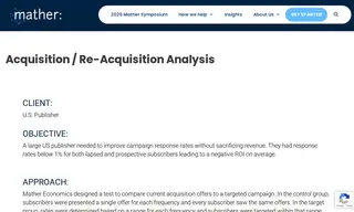 Preview of the Large US Publisher Case Study