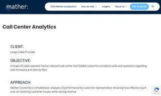 Preview of the Large Cable Provider Case Study