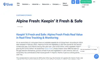 Preview of the Alpine Fresh Case Study