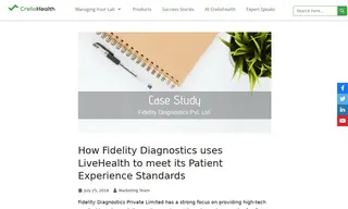 Preview of the Fidelity Diagnostics Private Limited Case Study