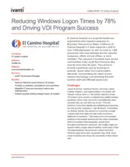 Preview of the El Camino Hospital Case Study