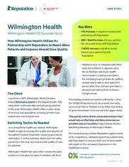 Preview of the Wilmington Health Case Study