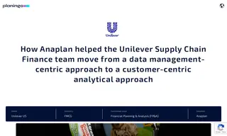 Preview of the Unilever Case Study