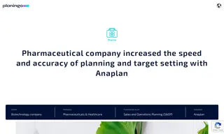 Preview of the Large Innovative Biotechnology Company Case Study