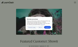 Preview of the Showit Case Study