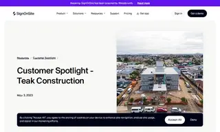 Preview of the Teak Construction Case Study