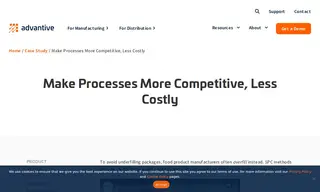 Preview of the Large Food Manufacturer Case Study