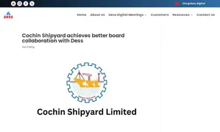 Preview of the Cochin Shipyard Ltd Case Study