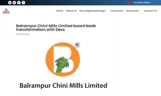 Preview of the Balrampur Chini Mills Limited Case Study
