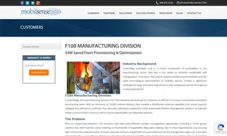 Preview of the F100 Manufacturing Company Case Study