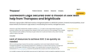 Preview of the StoreroomLogix Case Study