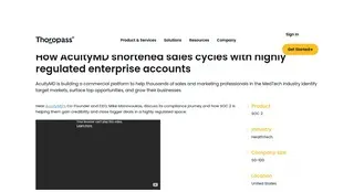 Preview of the AcuityMD Case Study