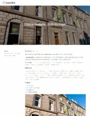 Preview of the Place Hotels, Edinburgh Case Study