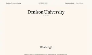 Preview of the Denison University Case Study
