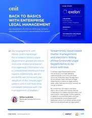 Preview of the Exelon Case Study