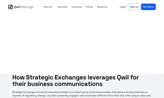 Preview of the Strategic Exchanges Case Study