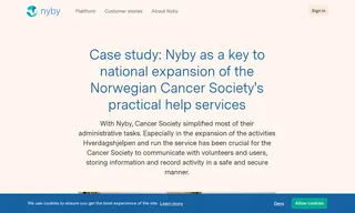 Preview of the Norwegian Cancer Society Case Study