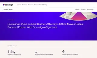 Preview of the 22nd Judicial District Court, District Attorney's Office Case Study