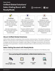 Preview of the Unified Global Solutions Case Study