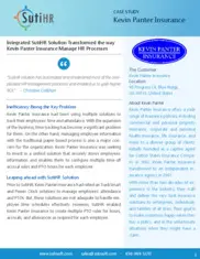 Preview of the Kevin Panter Insurance Case Study