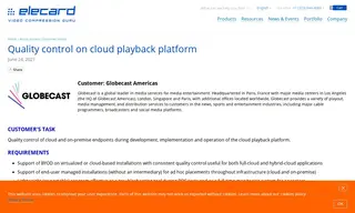 Preview of the Globecast Case Study