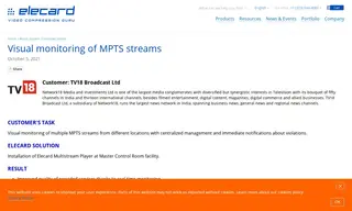 Preview of the TV18 Broadcast Ltd Case Study