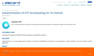 Preview of the OTS Case Study