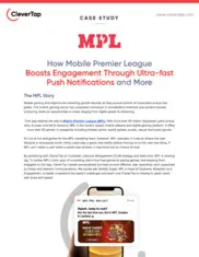 Preview of the Mobile Premier League Case Study