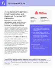 Preview of the Avery Dennison Case Study